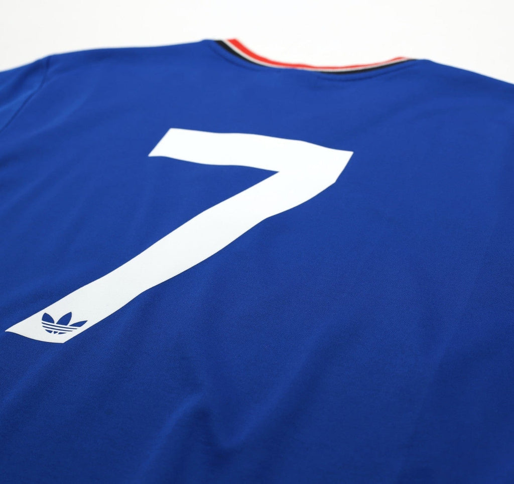 1984/85 ROBSON #7 Manchester United adidas Originals Away Football Shirt (L/XL)