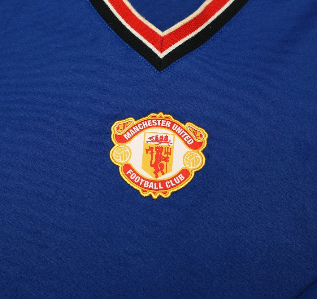 1984/85 ROBSON #7 Manchester United adidas Originals Away Football Shirt (L/XL)