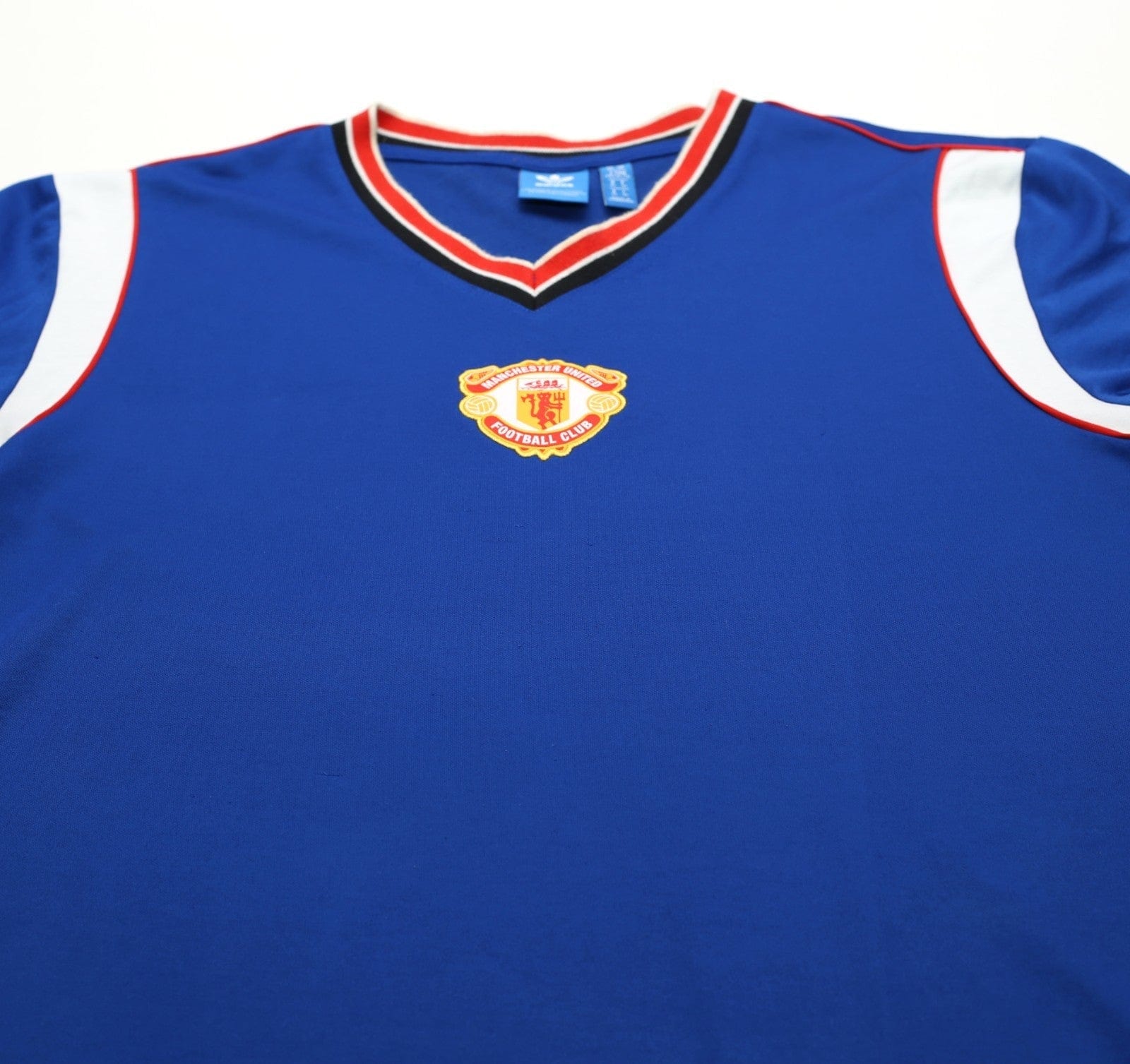 1984/85 ROBSON #7 Manchester United adidas Originals Away Football Shirt (L/XL)