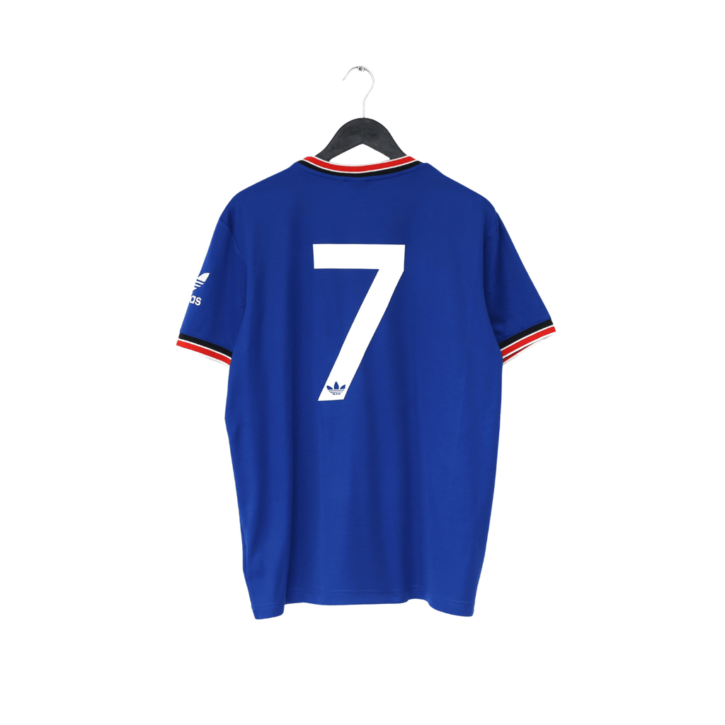 1984/85 ROBSON #7 Manchester United adidas Originals Away Football Shirt (L/XL)