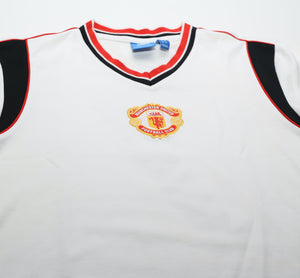 1984/85 ROBSON #7 Manchester United adidas Originals Away Football Shirt (S)