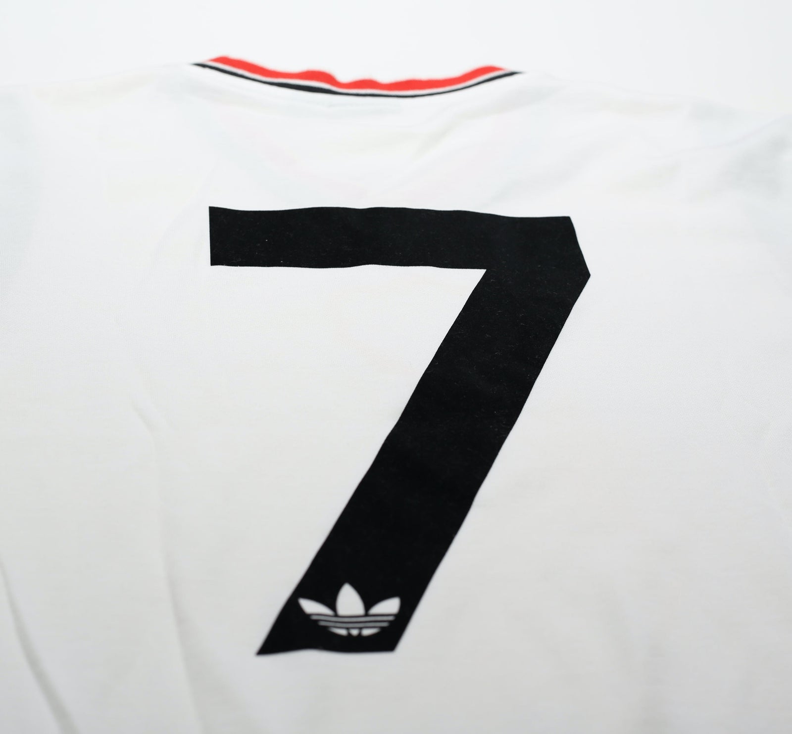 1984/85 ROBSON #7 Manchester United adidas Originals Away Football Shirt (S)