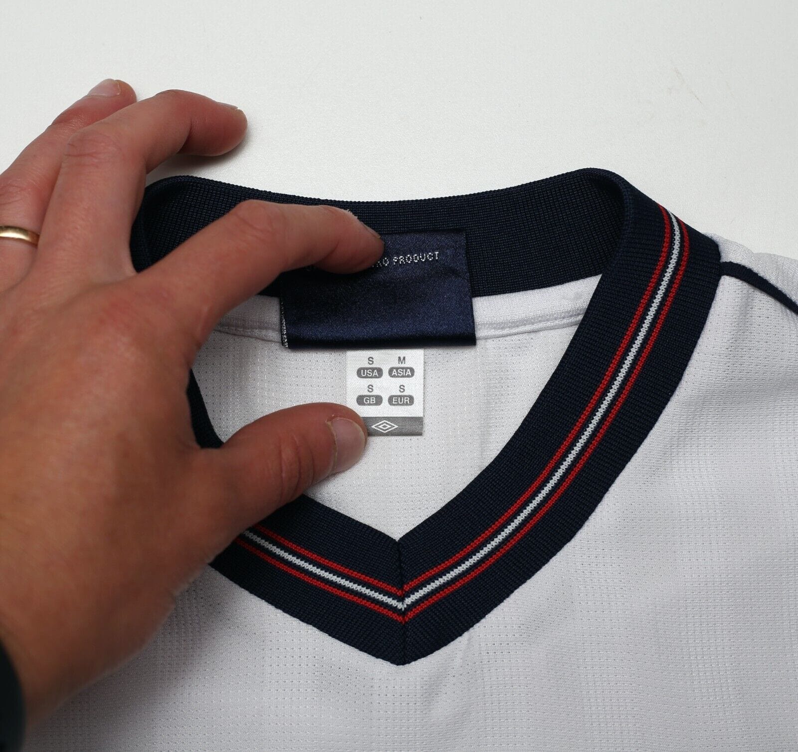 1984/87 ENGLAND Retro Umbro Home Football Shirt (S) Mexico World Cup 1986