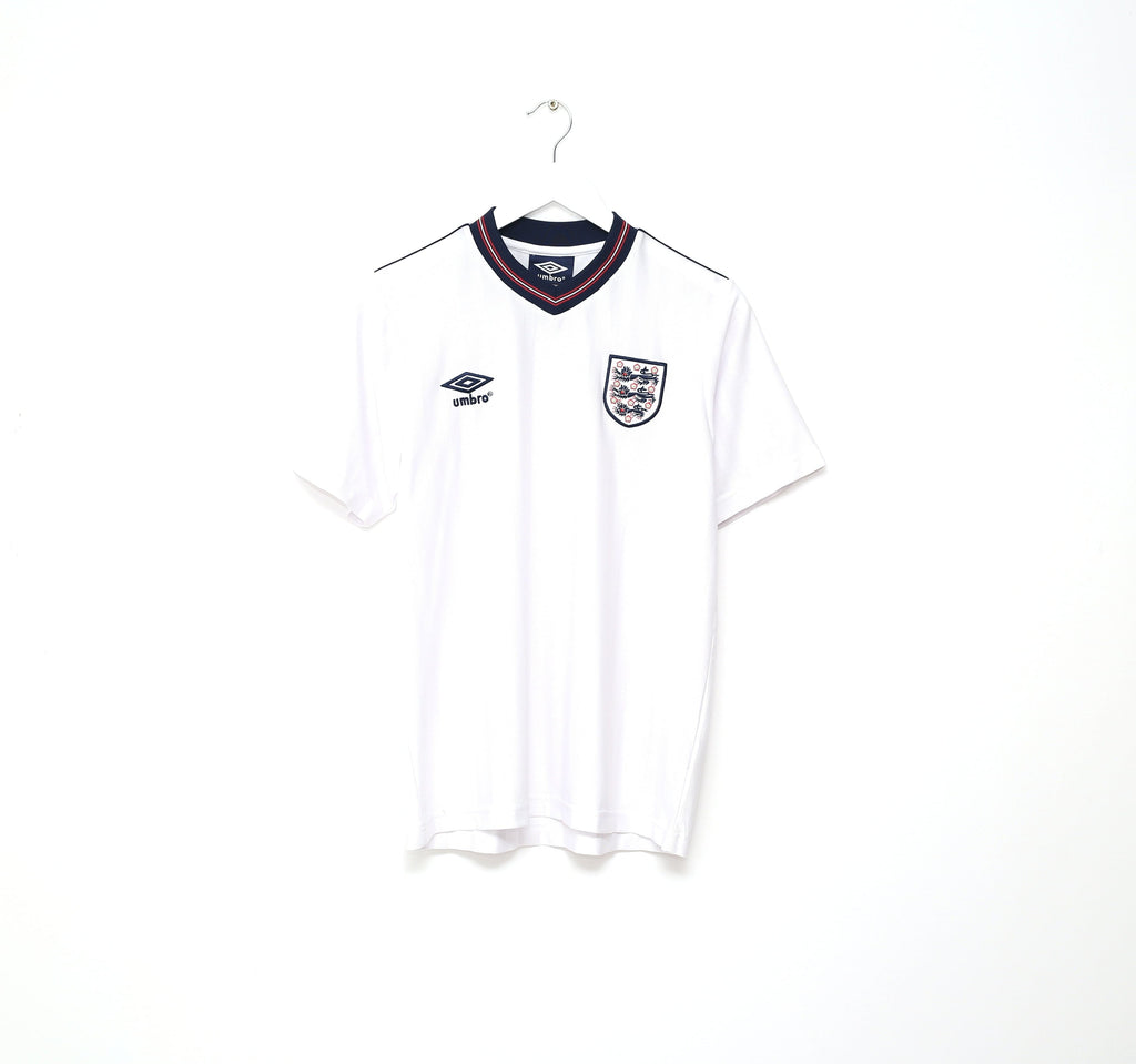 1984/87 ENGLAND Retro Umbro Home Football Shirt (S) Mexico World Cup 1986