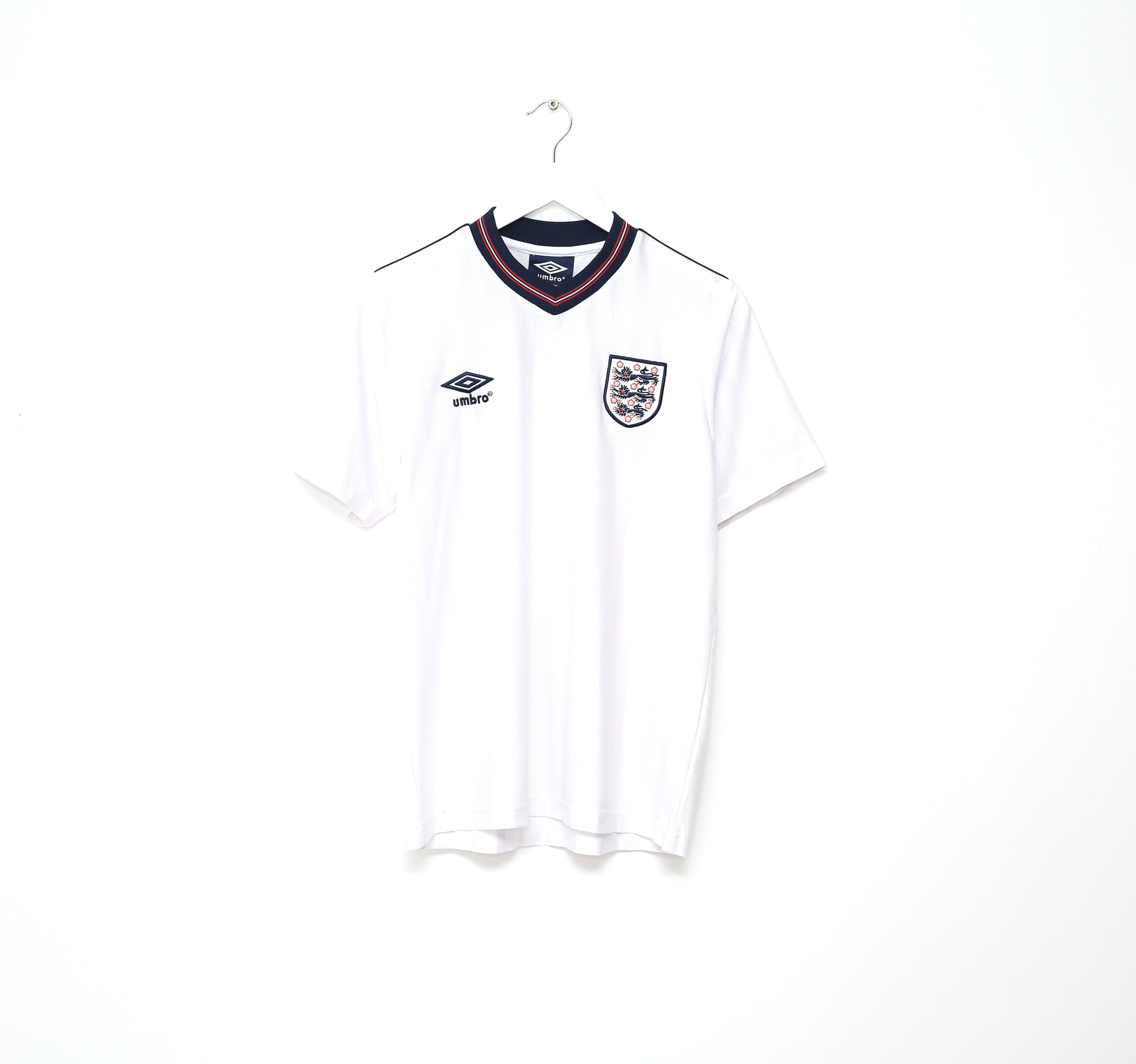 1984/87 ENGLAND Retro Umbro Home Football Shirt (S) Mexico World Cup 1986