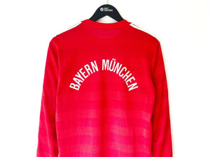1984/89 BAYERN MUNICH Vintage adidas Home LS Football Shirt (M) COMMODORE