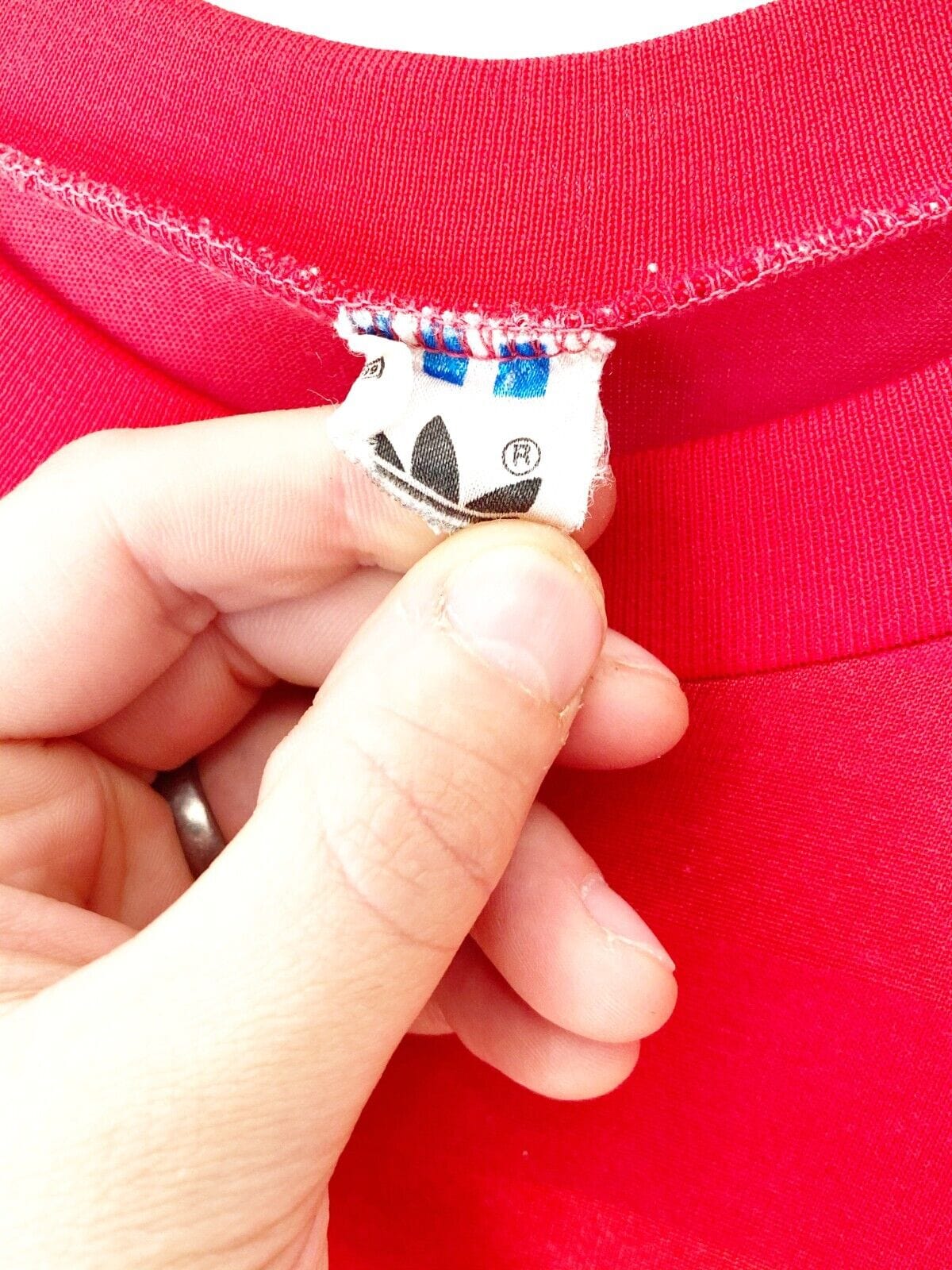 1984/89 BAYERN MUNICH Vintage adidas Home LS Football Shirt (M) COMMODORE