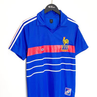 1984 FRANCE Retro adidas Originals Home Football Shirt (M) Platini Era