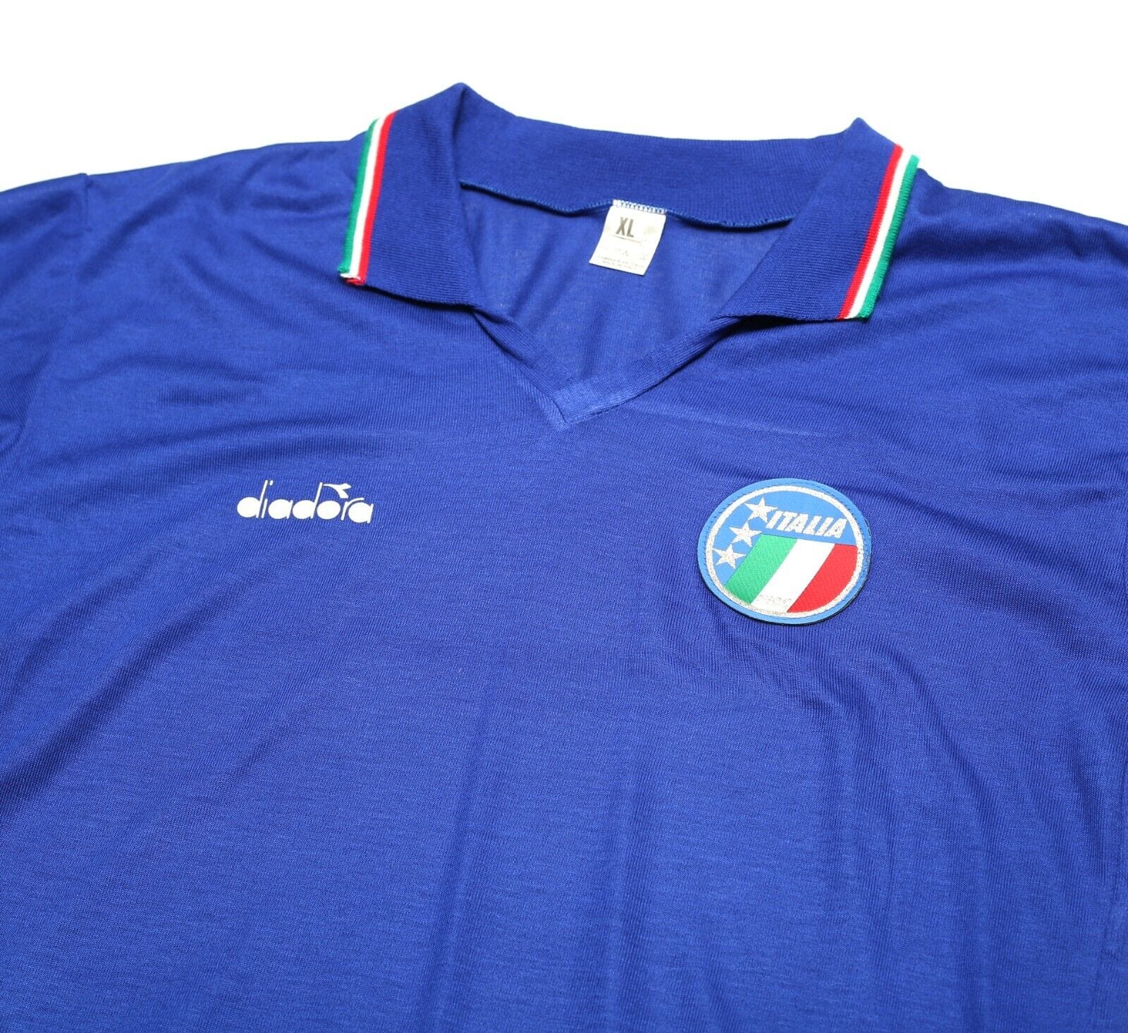 1985/86 ITALY Vintage Diadora Home Football Shirt Jersey (M)