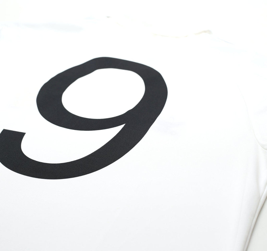 1985/86 SANCHEZ #9 Real Madrid Retro adidas Originals Home Football Shirt (L)