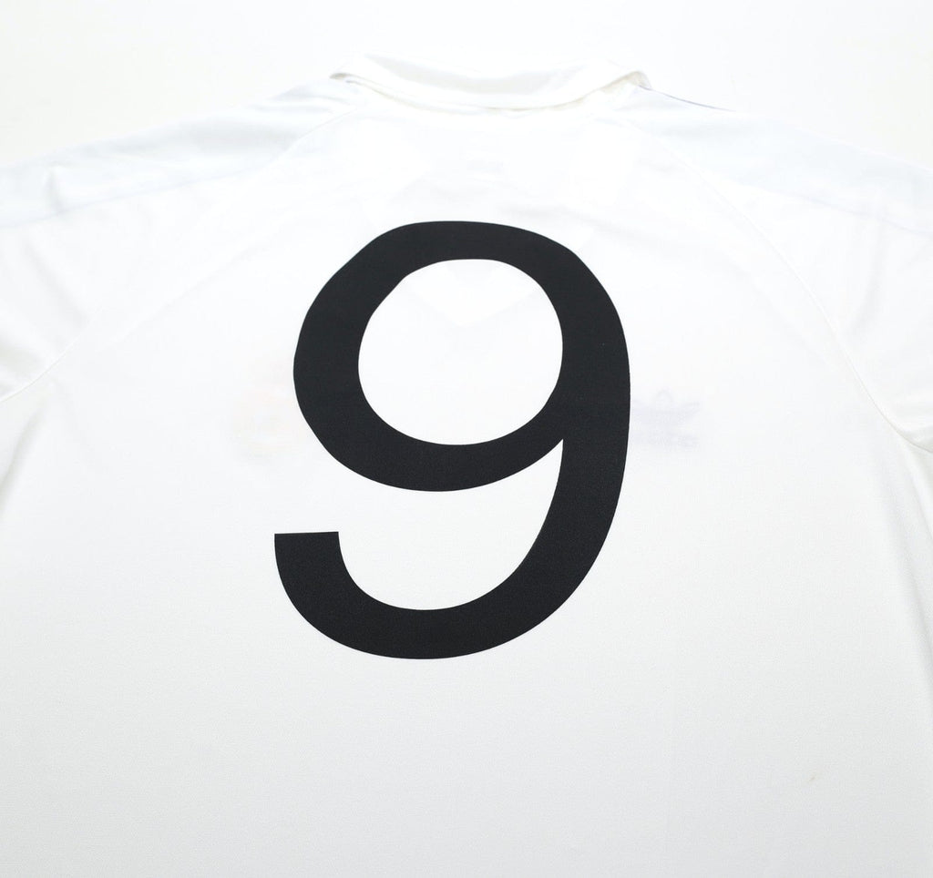 1985/86 SANCHEZ #9 Real Madrid Retro adidas Originals Home Football Shirt (L)