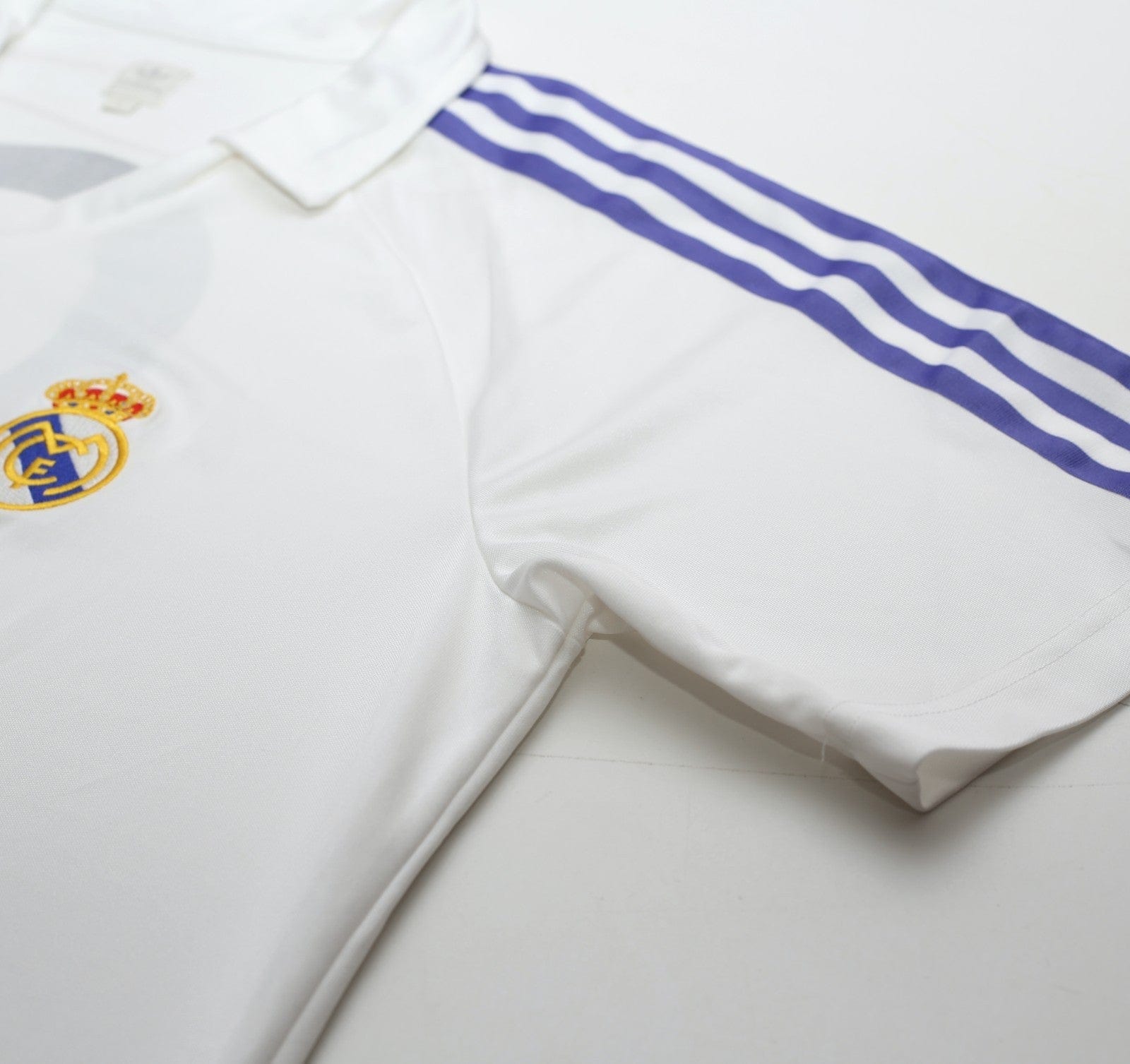 1985/86 SANCHEZ #9 Real Madrid Retro adidas Originals Home Football Shirt (L)