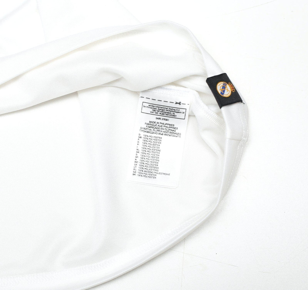 1985/86 SANCHEZ #9 Real Madrid Retro adidas Originals Home Football Shirt (L)