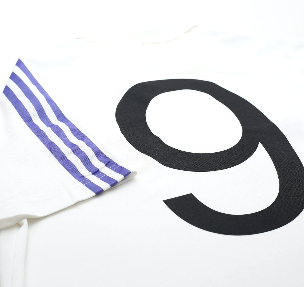 1985/86 SANCHEZ #9 Real Madrid Retro adidas Originals Home Football Shirt (L)