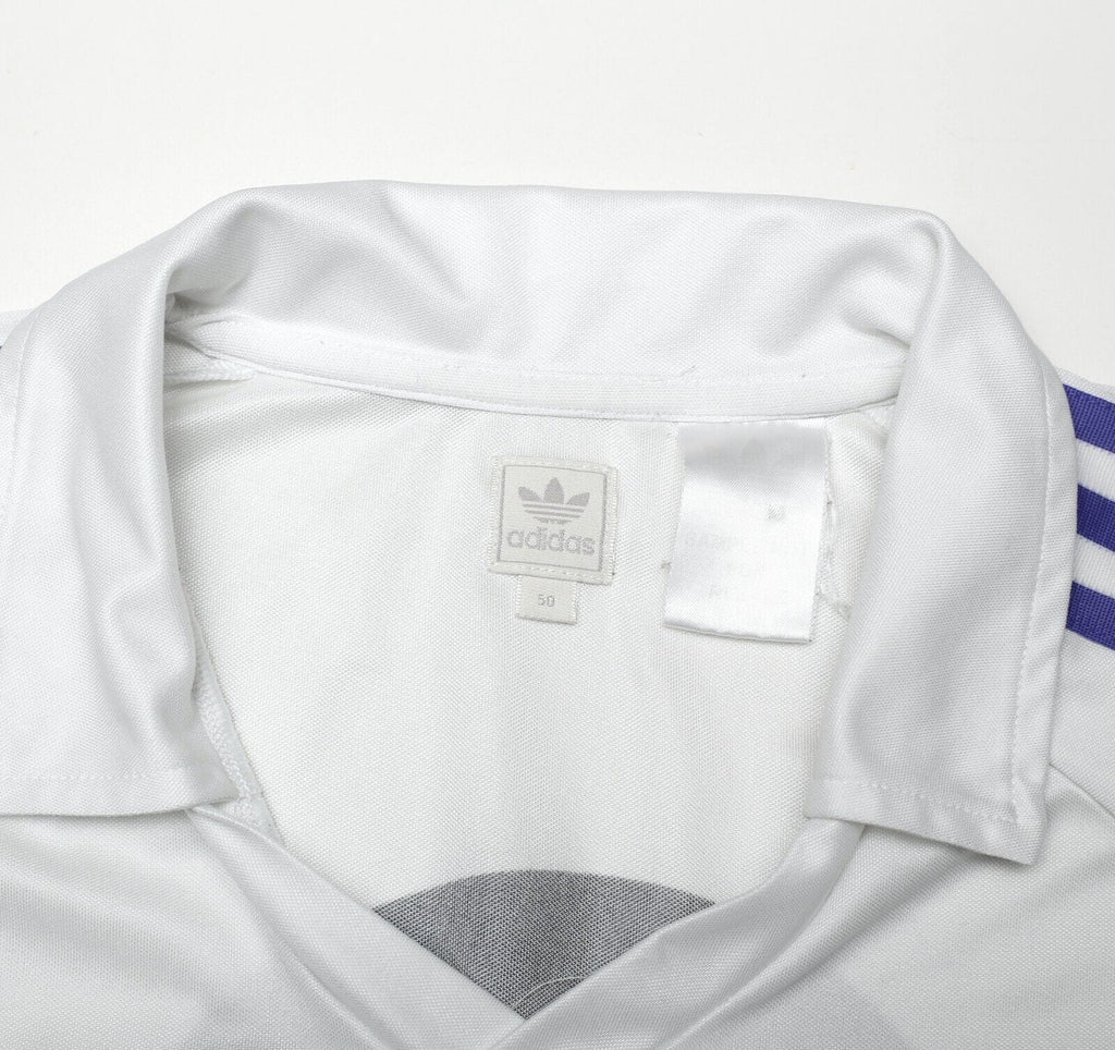 1985/86 SANCHEZ #9 Real Madrid Retro adidas Originals Home Football Shirt (M)