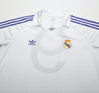 1985/86 SANCHEZ #9 Real Madrid Retro adidas Originals Home Football Shirt (M)