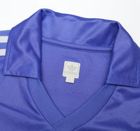 1985/86 SANCHEZ #9 Real Madrid Retro adidas Originals LS Away Football Shirt (L)