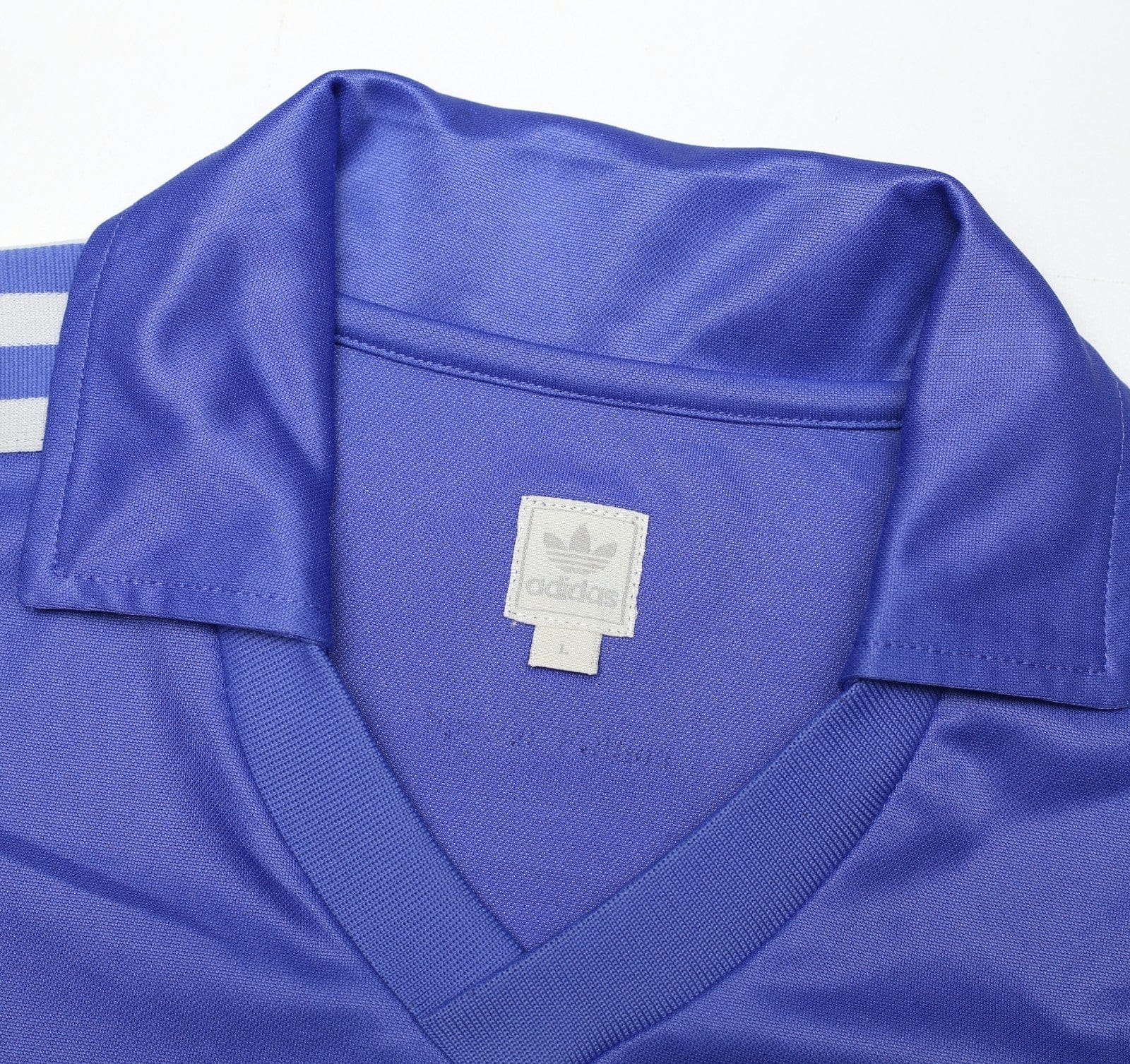 1985/86 SANCHEZ #9 Real Madrid Retro adidas Originals LS Away Football Shirt (L)