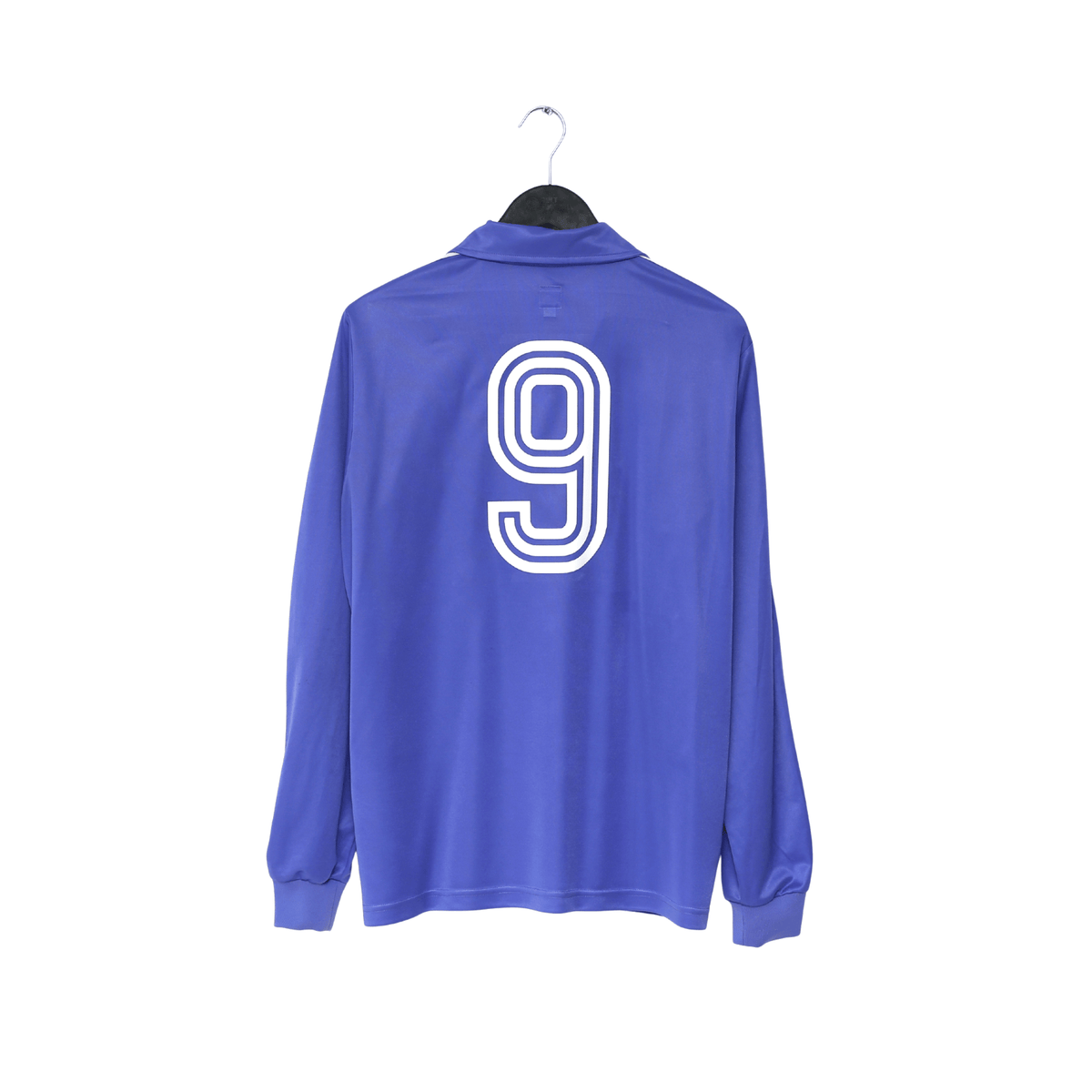 1985/86 SANCHEZ #9 Real Madrid Retro adidas Originals LS Away Football Shirt (L)