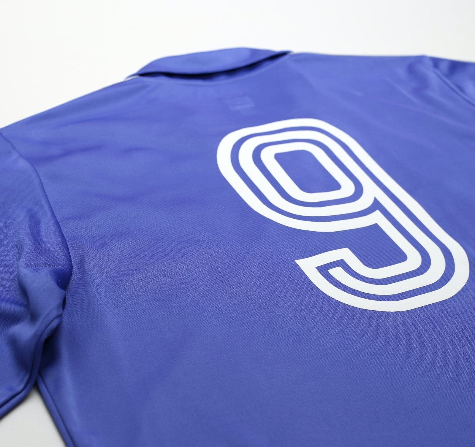 1985/86 SANCHEZ #9 Real Madrid Retro adidas Originals LS Away Football Shirt (L)