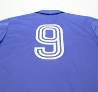 1985/86 SANCHEZ #9 Real Madrid Retro adidas Originals LS Away Football Shirt (L)