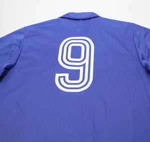 1985/86 SANCHEZ #9 Real Madrid Retro adidas Originals LS Away Football Shirt (L)