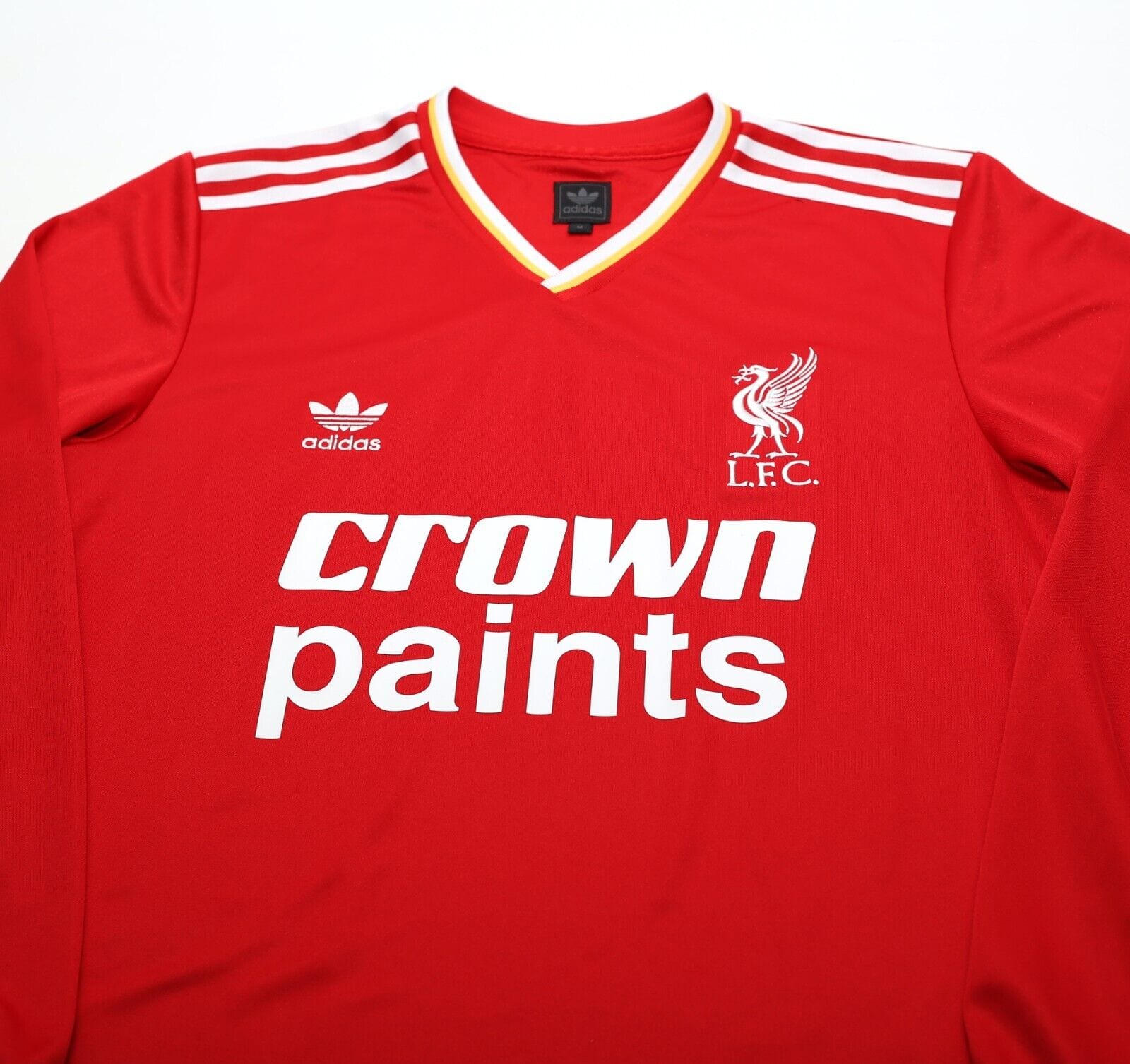 1985/87 DALGLISH #7 Liverpool Retro adidas Originals Home Football Shirt (M)