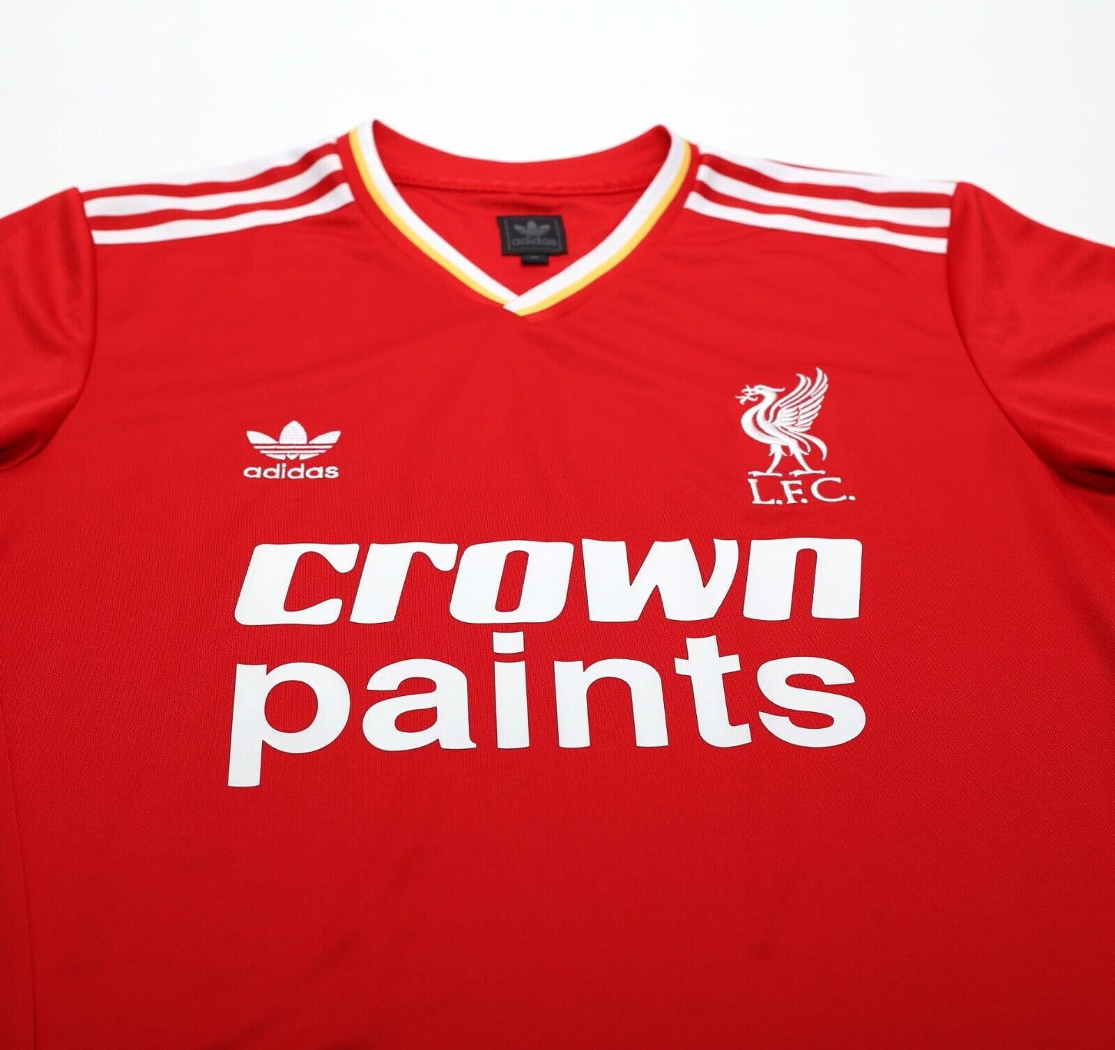 1985/87 DALGLISH #7 Liverpool Retro adidas Originals Home Football Shirt (M)