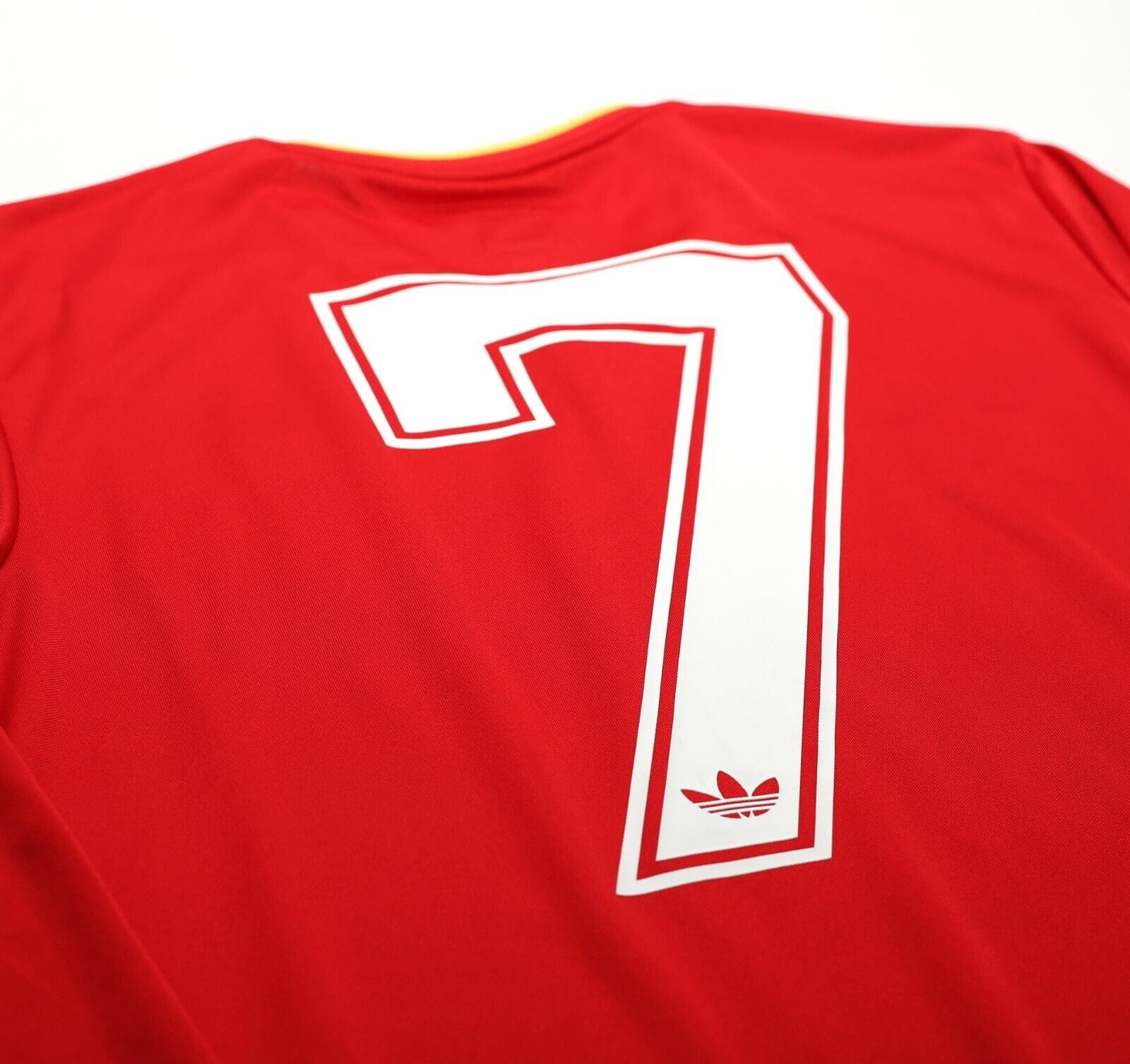 1985/87 DALGLISH #7 Liverpool Retro adidas Originals Home Football Shirt (M)