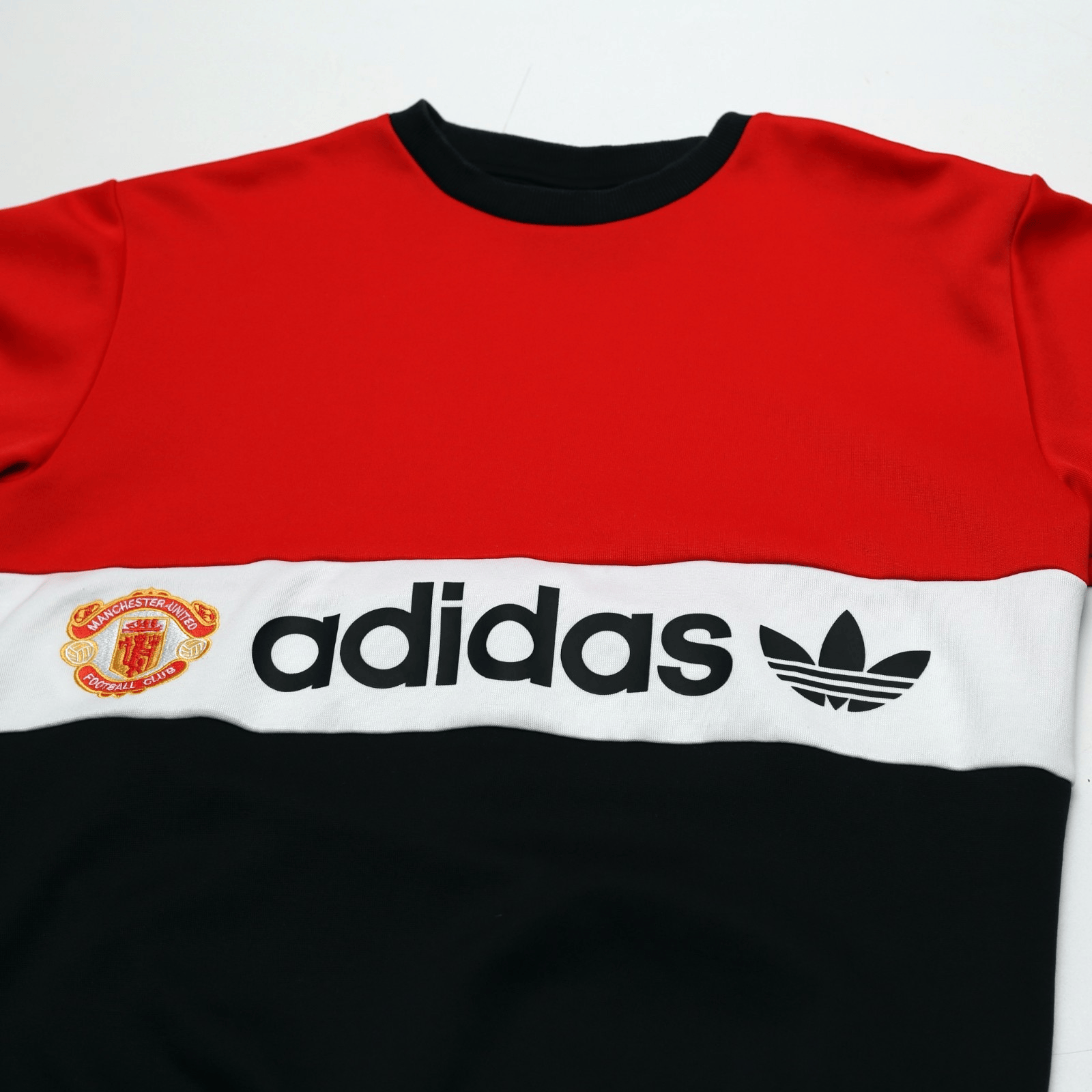 1985 Inspired Manchester United adidas Originals Football Sweatshirt (S)