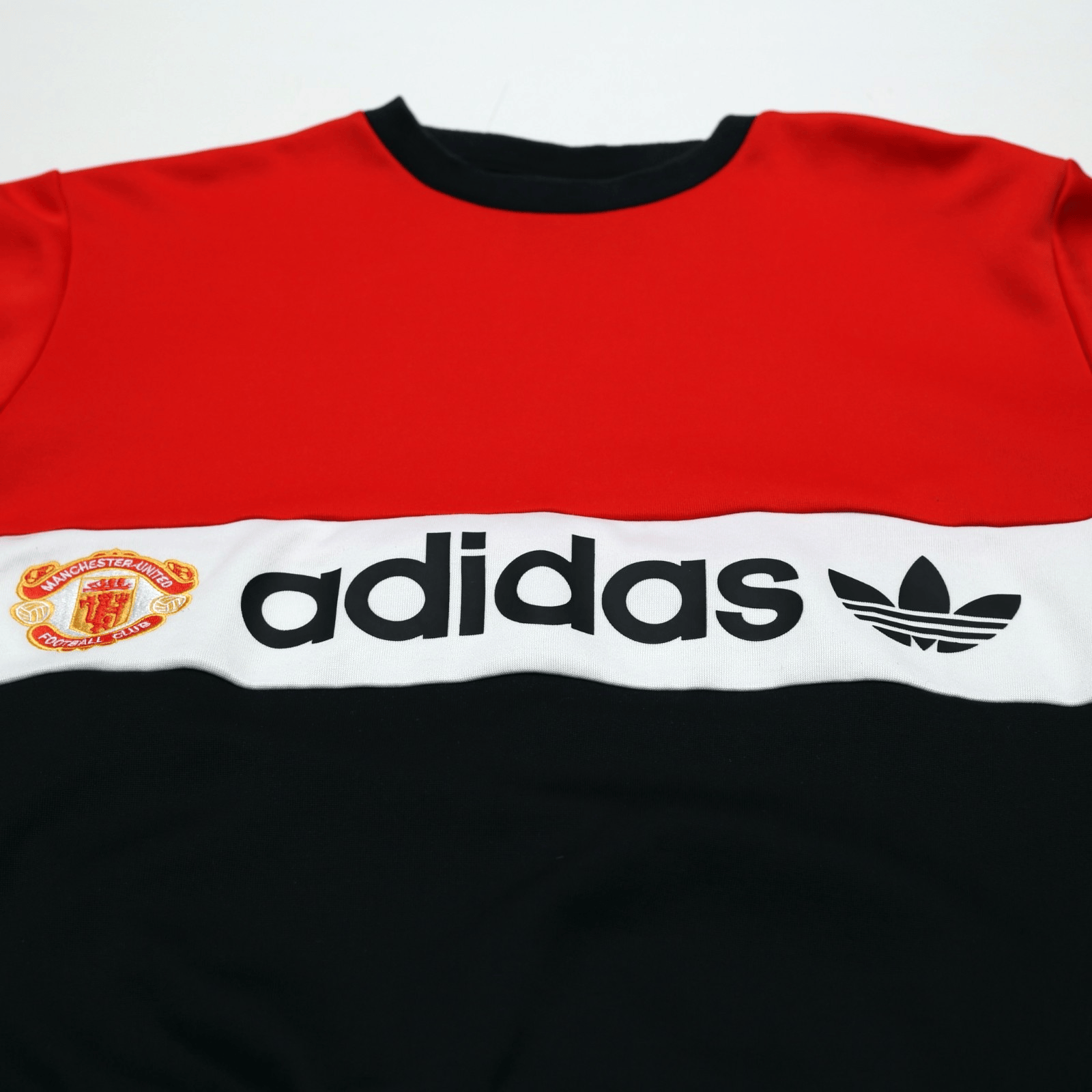 1985 Inspired Manchester United adidas Originals Football Sweatshirt (S)