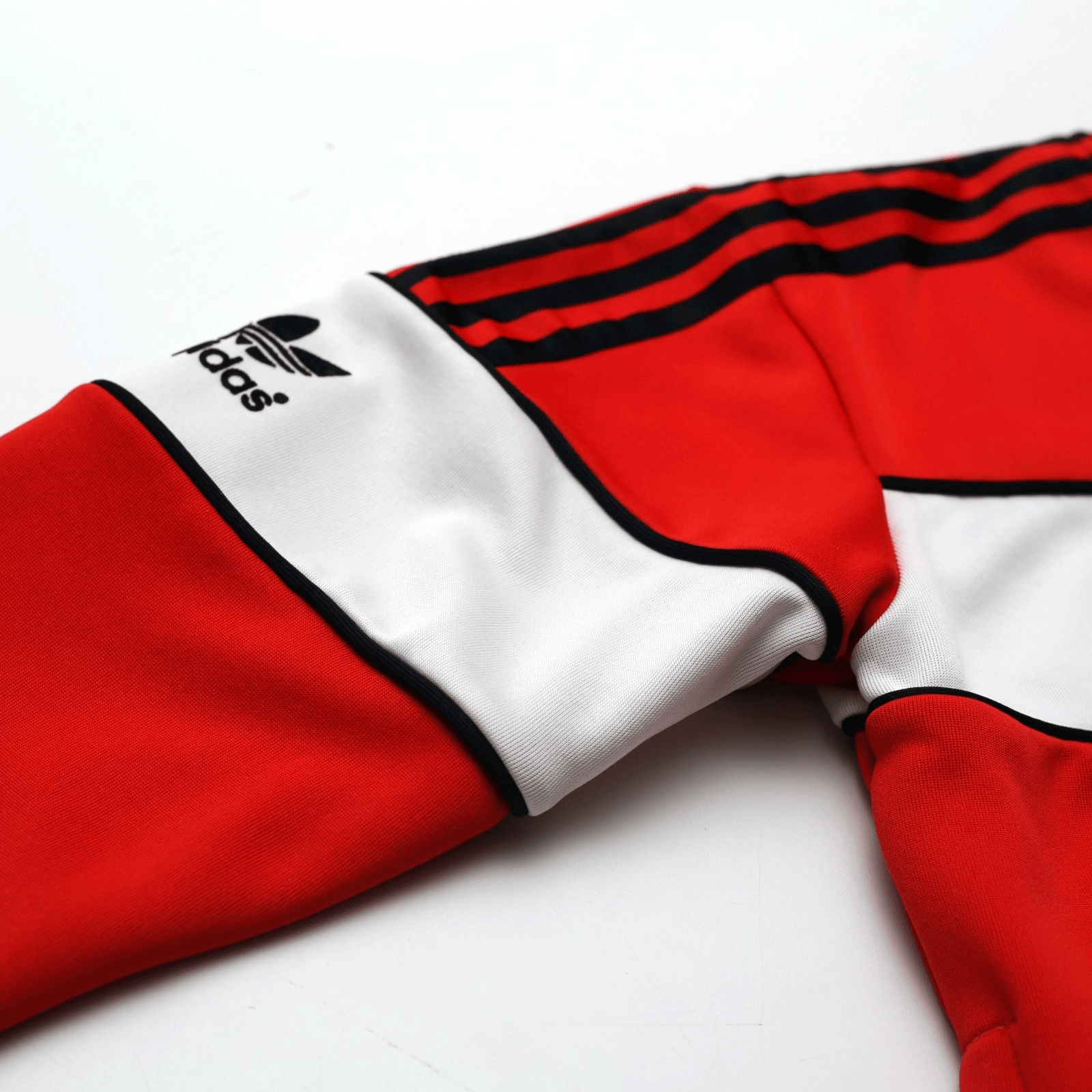 1985 Manchester United adidas Originals FA Cup Football Track Top Jacket (M)