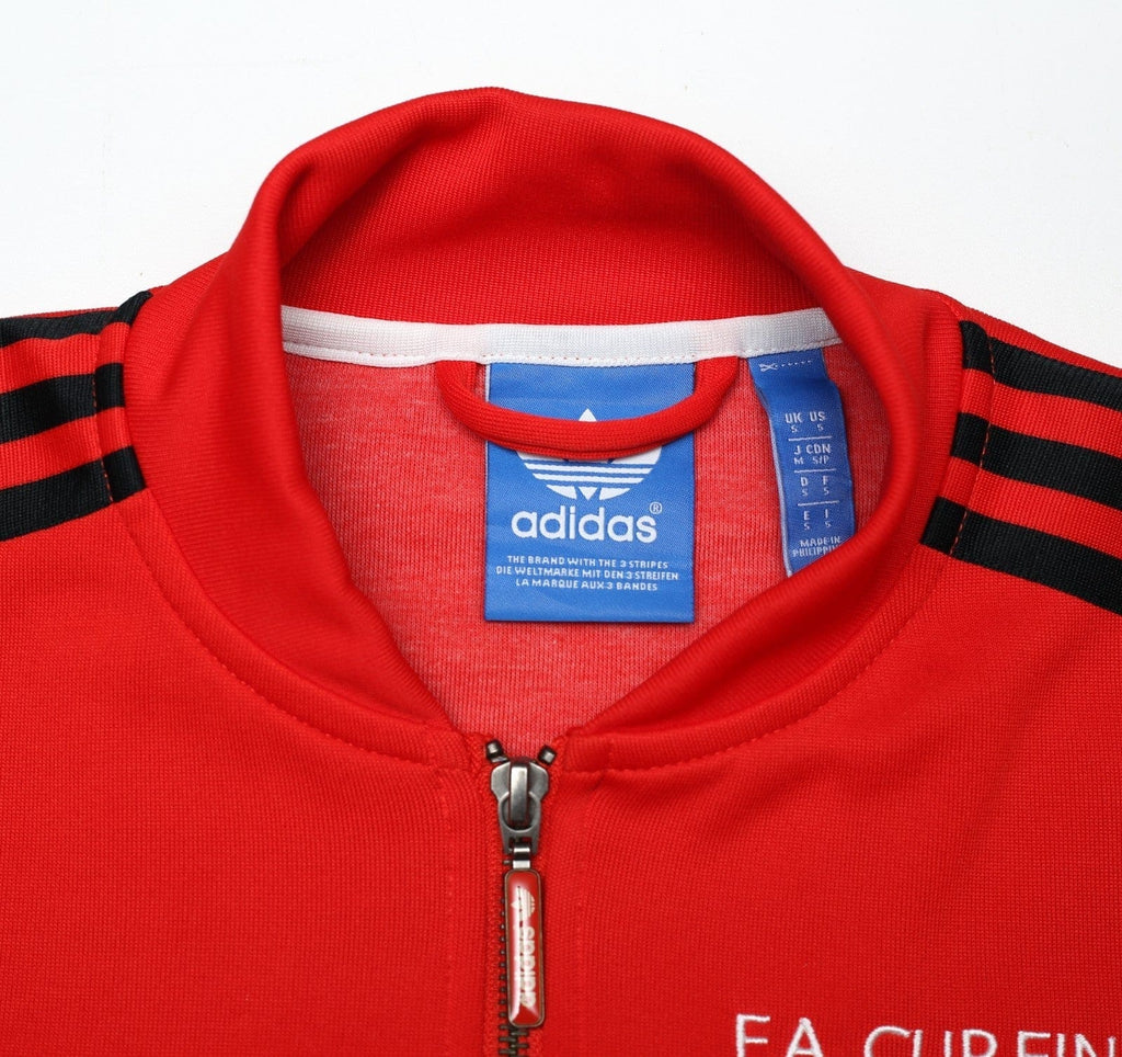 1985 MANCHESTER UNITED adidas Originals FA Cup Football Track Top Jacket (S)