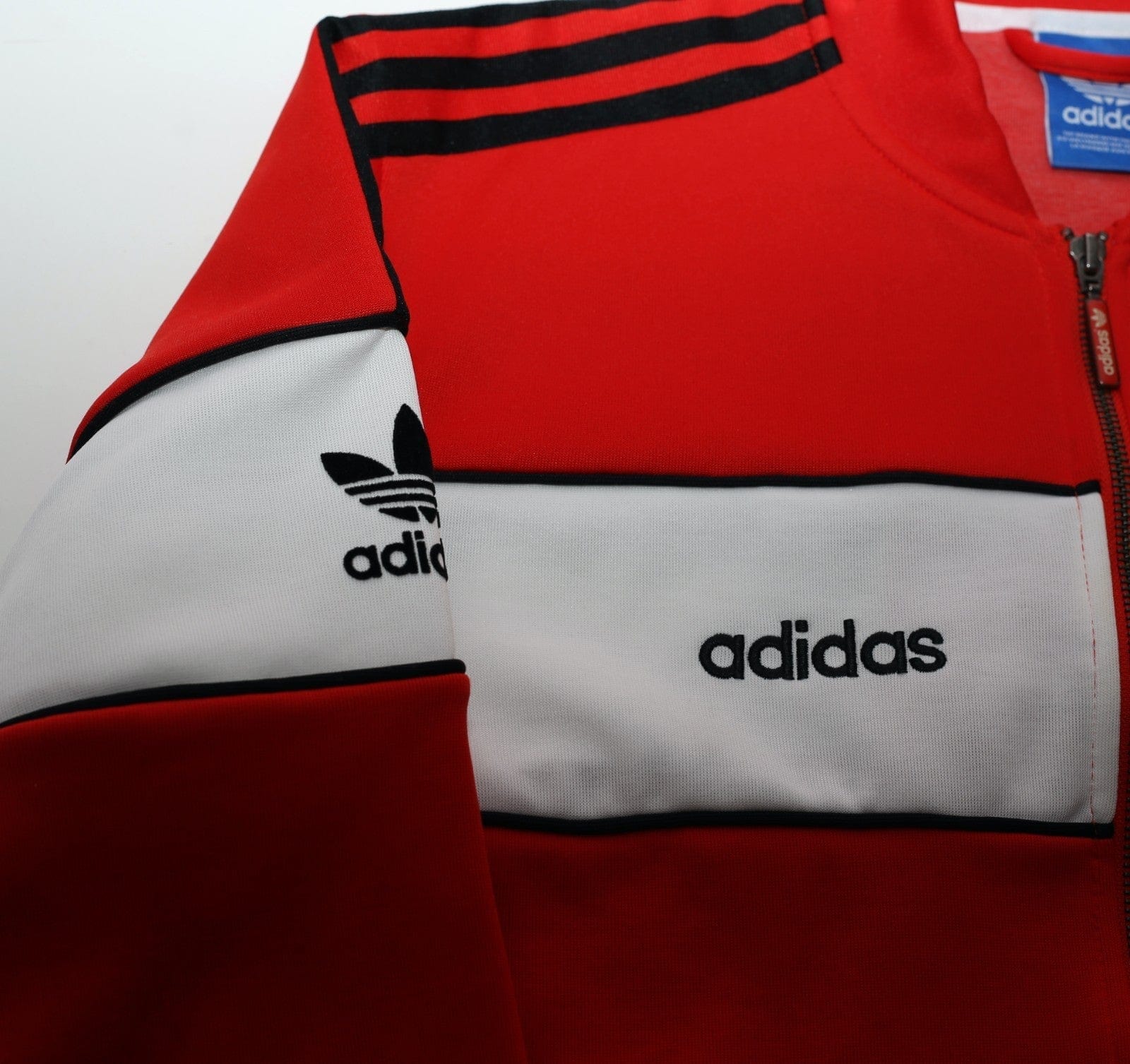 1985 MANCHESTER UNITED adidas Originals FA Cup Football Track Top Jacket (S)