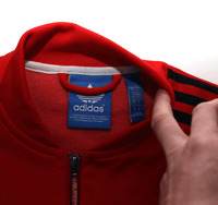 1985 MANCHESTER UNITED adidas Originals FA Cup Football Track Top Jacket (S)