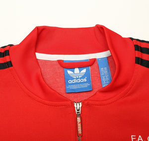 1985 MANCHESTER UNITED adidas Originals FA Cup Football Track Top Jacket (XXL)