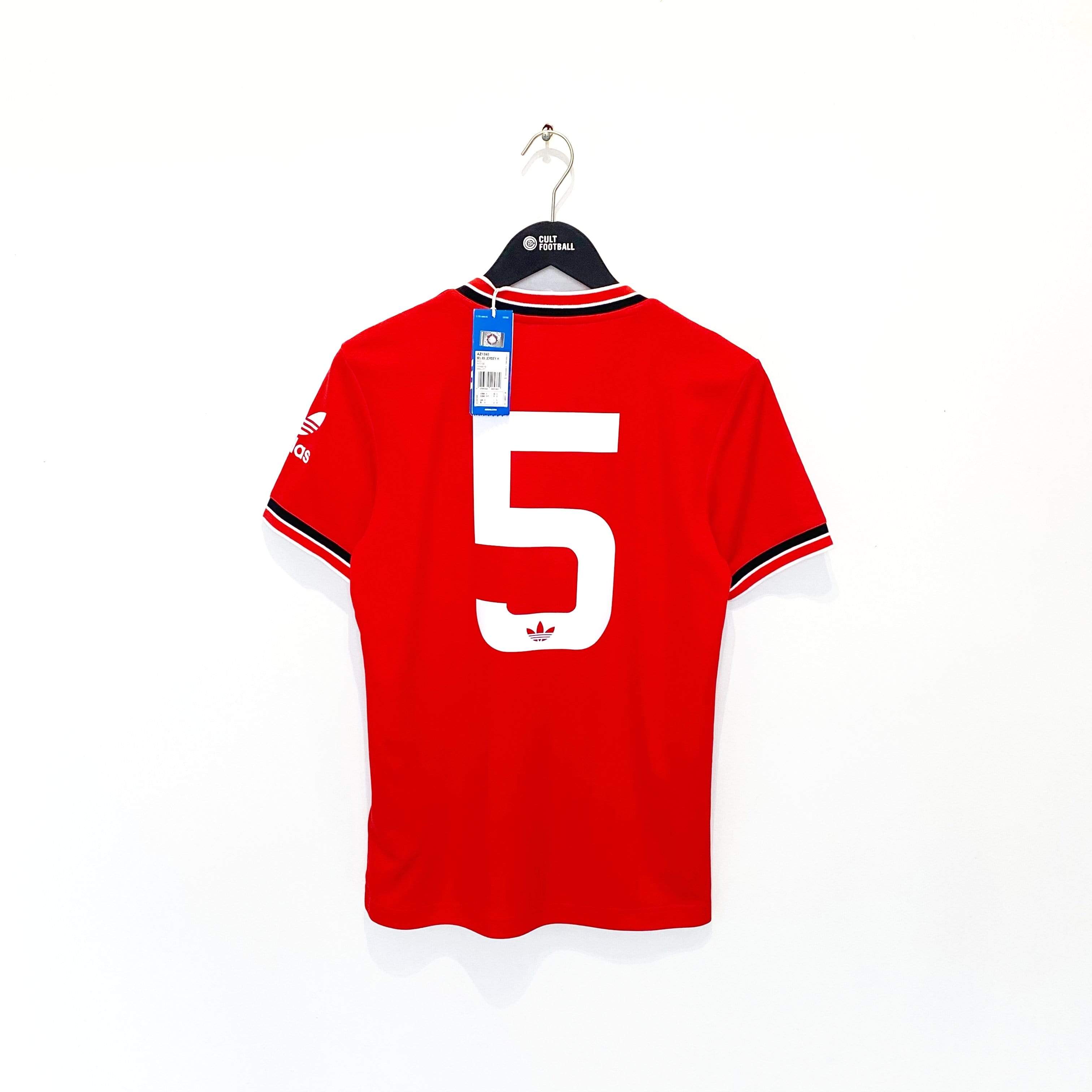 1985 McGRATH #5 Manchester United adidas Originals FA Cup Football Shirt S BNWT