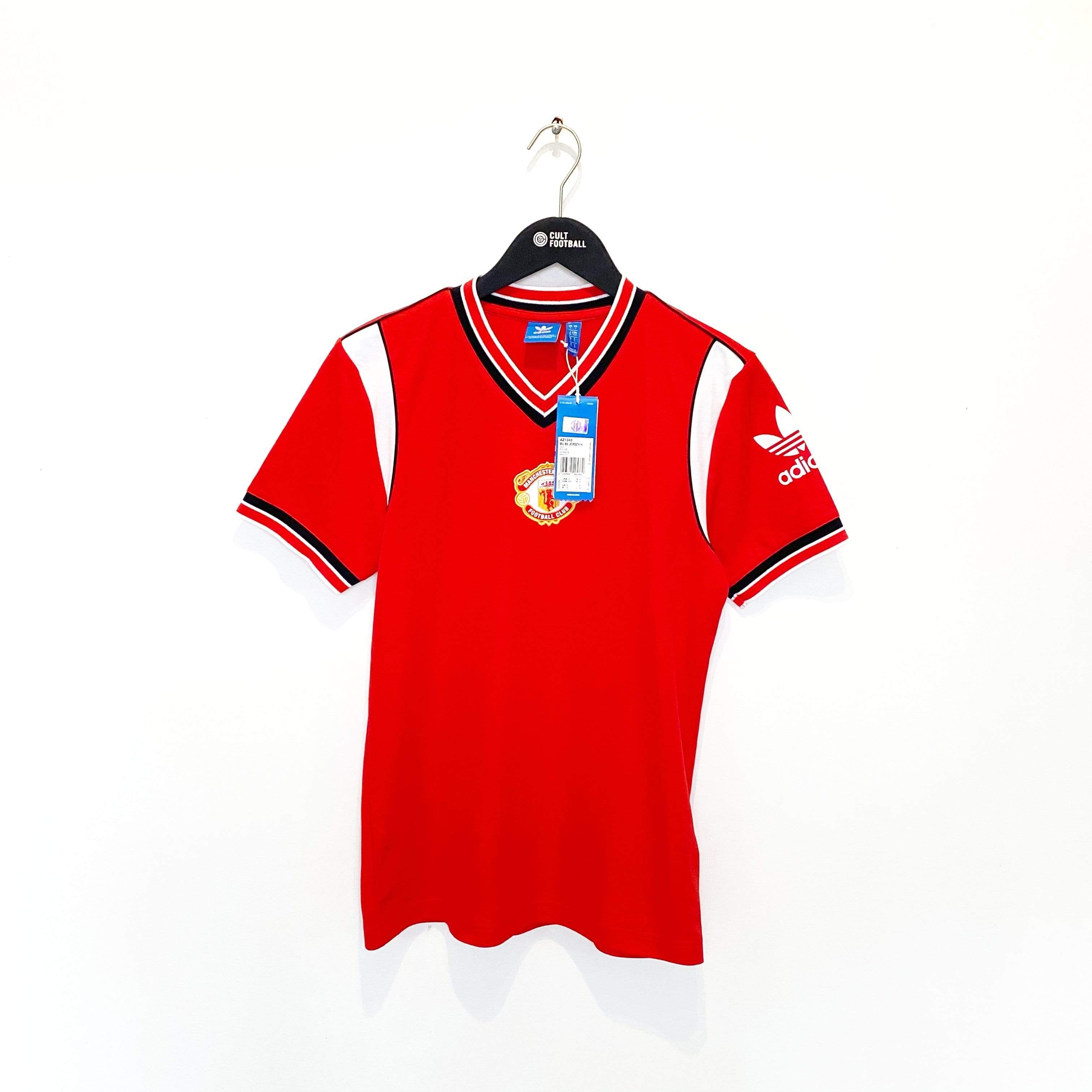 1985 McGRATH #5 Manchester United adidas Originals FA Cup Football Shirt S BNWT