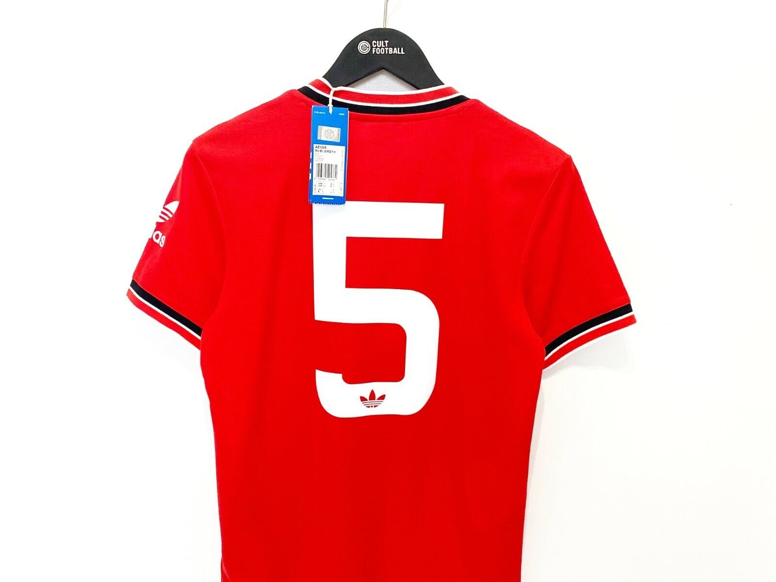 1985 McGRATH #5 Manchester United adidas Originals FA Cup Football Shirt S BNWT