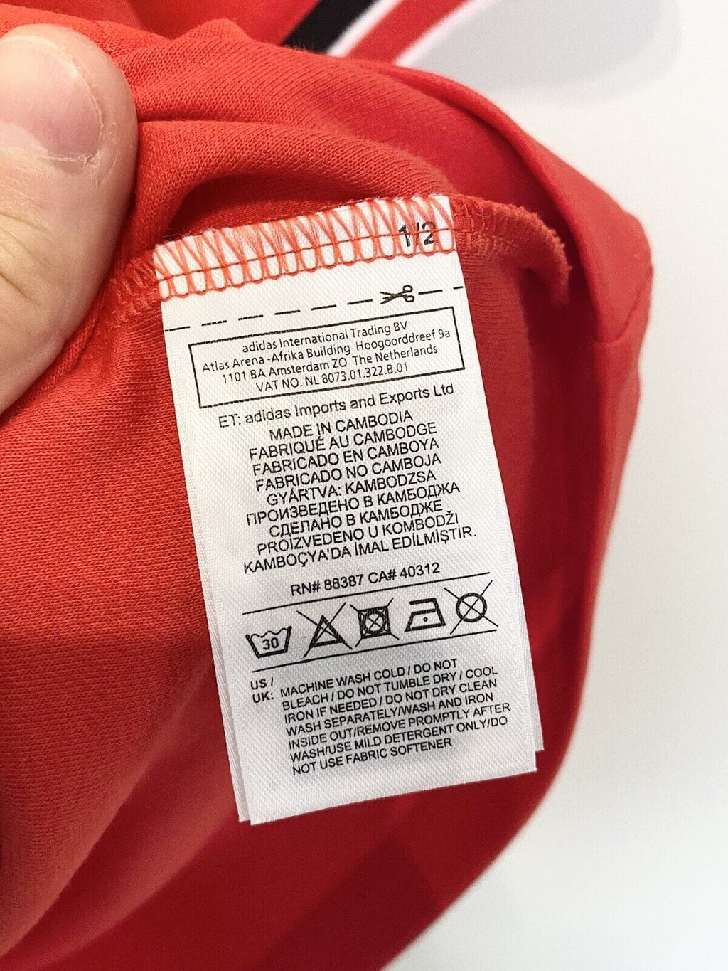 1985 McGRATH #5 Manchester United adidas Originals FA Cup Football Shirt S BNWT