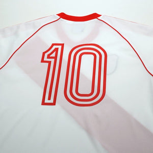 1985' River Plate #10 Retro adidas Originals Home Football Shirt (XL)
