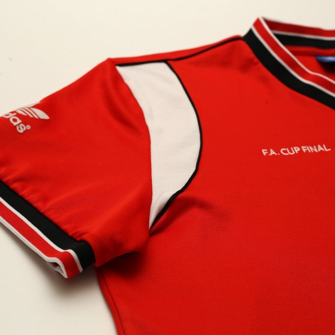 1985 Robson #7 Manchester United adidas Originals FA Cup Football Shirt (L/XL)