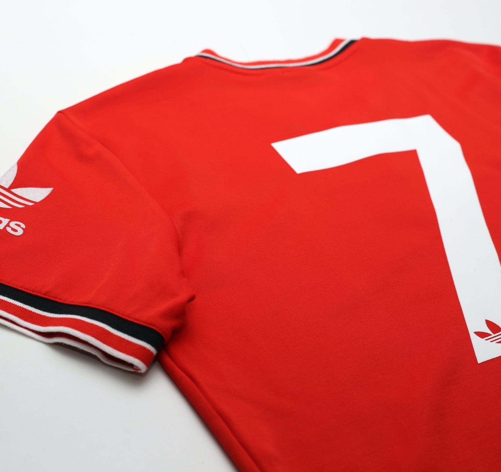 1985 ROBSON #7 Manchester United adidas Originals FA Cup Football Shirt (M/L)