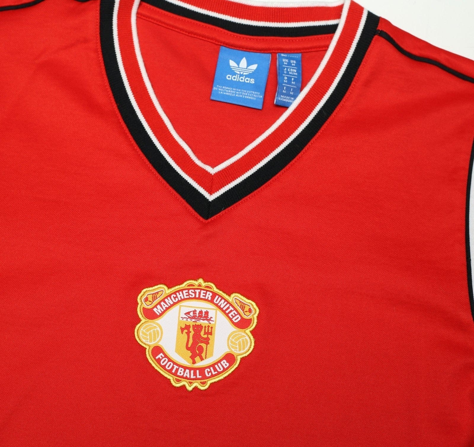1985 ROBSON #7 Manchester United adidas Originals FA Cup Football Shirt (S/M)