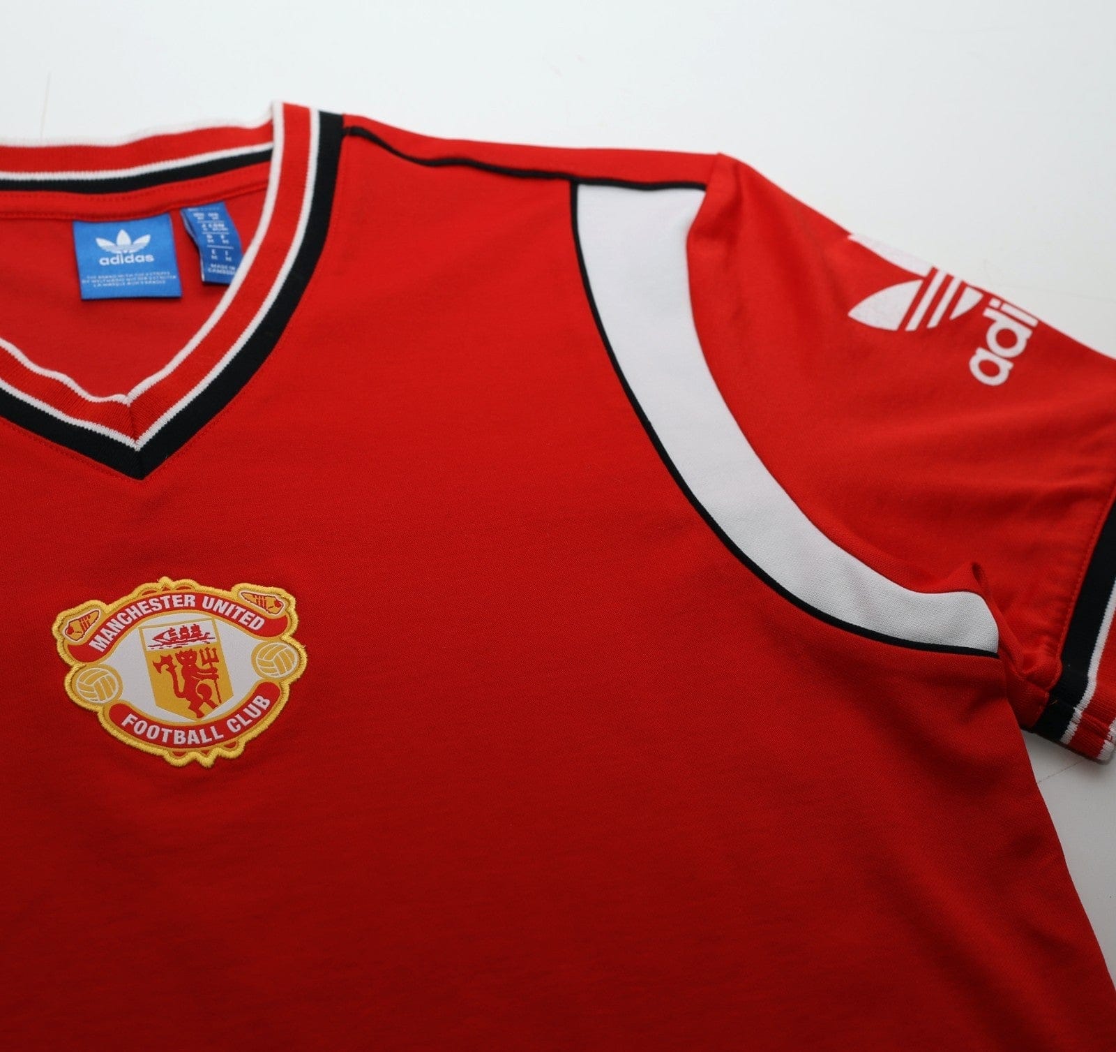 1985 ROBSON #7 Manchester United adidas Originals FA Cup Football Shirt (S/M)