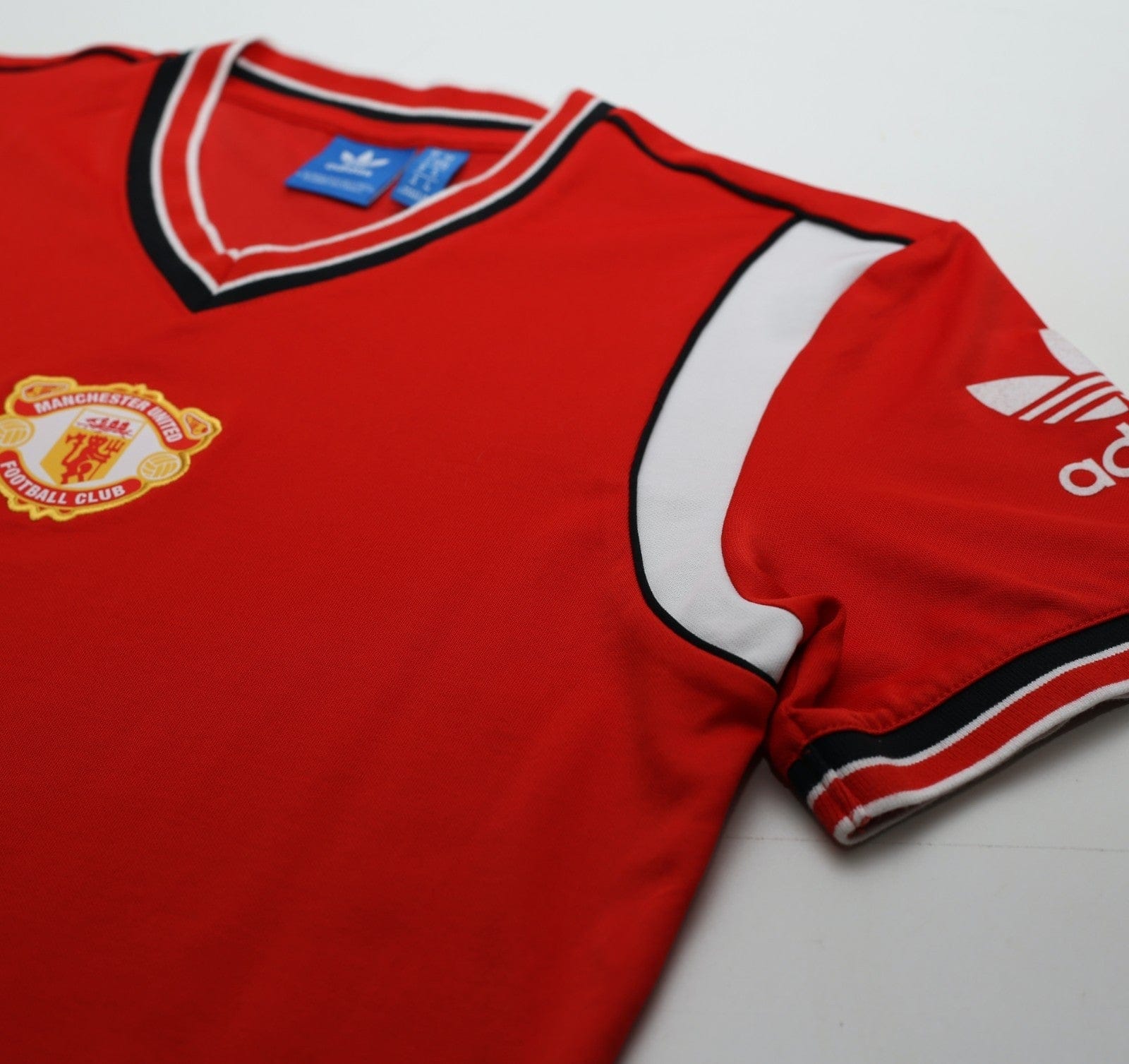 1985 ROBSON #7 Manchester United adidas Originals FA Cup Football Shirt (S/M)