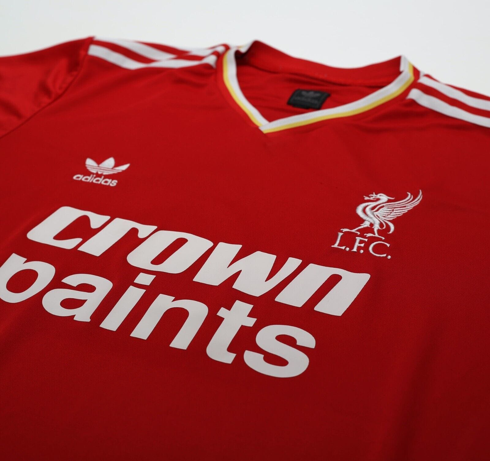 1986/87 DALGLISH #7 Liverpool Retro adidas Originals Home Football Shirt (M/L)