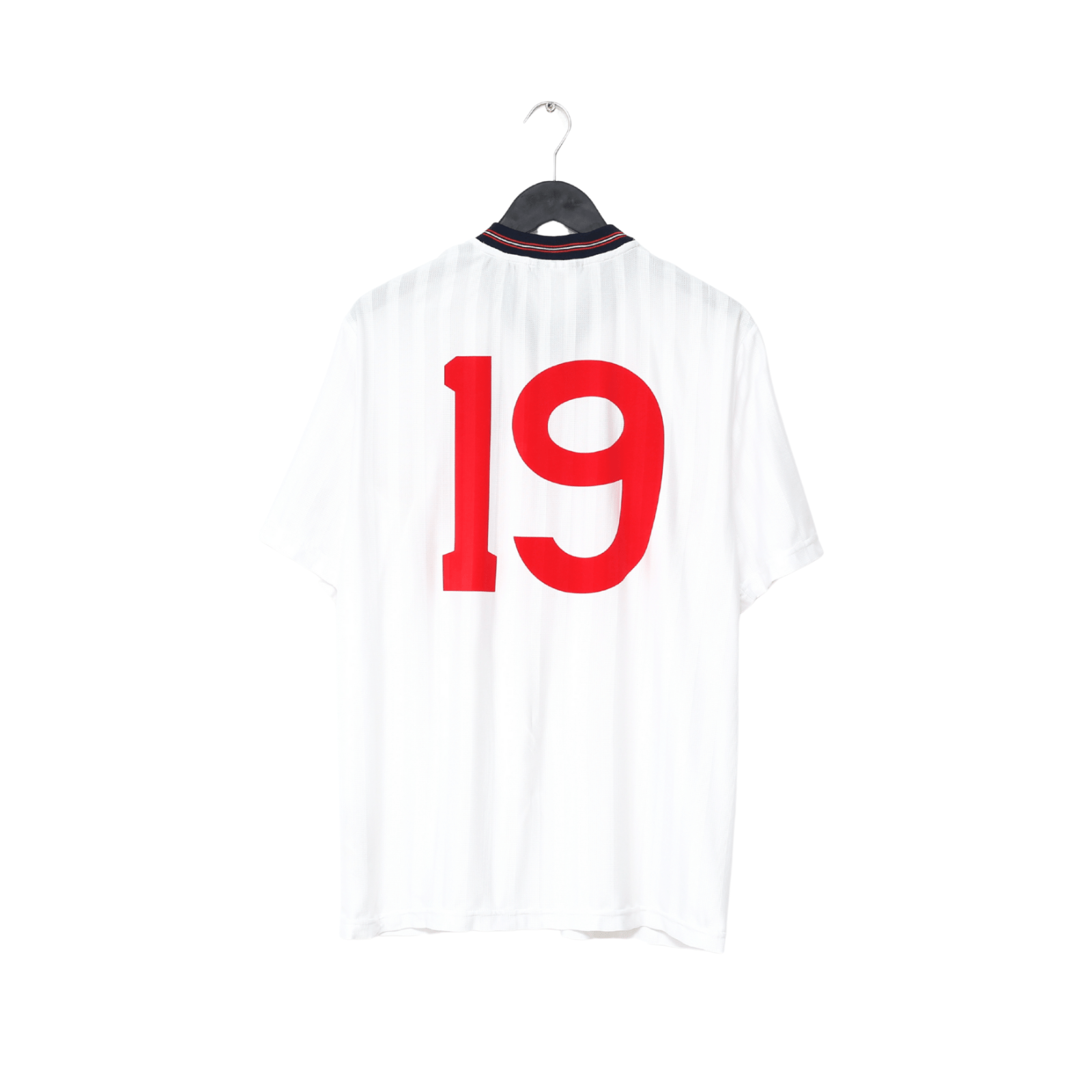 1986 BARNES #19 England Retro Umbro Home Football Shirt (L) Mexico World Cup
