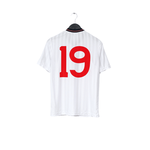 1986 Barnes #19 England Retro Umbro Home Football Shirt (S) Mexico World Cup