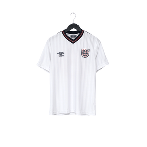 1986 Barnes #19 England Retro Umbro Home Football Shirt (S) Mexico World Cup